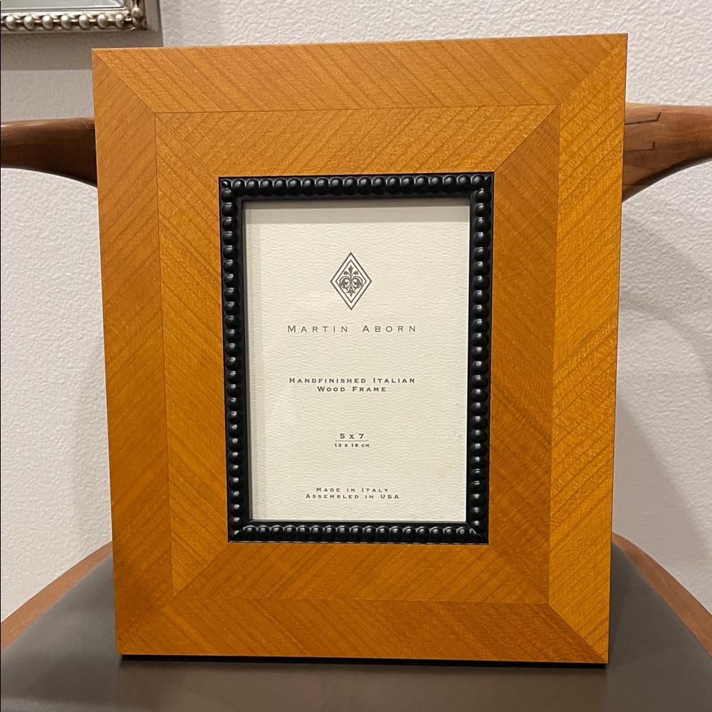 Italian Wood Frame - Tan and Black